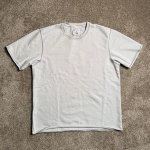 REIGNING CHAMP RAW HEM TRIPLE STITCH TEE